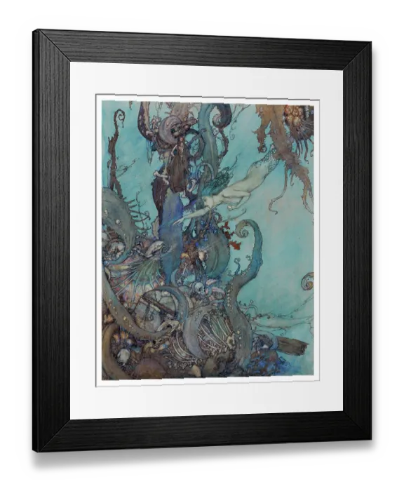 Framed Print : Dulac's The Little Mermaid Framed Print : Dulac's The Little Mermaid