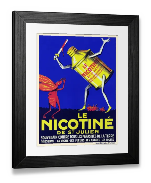 Framed Print : Le Nicotiné de St. Julien Framed Print : Le Nicotiné de St. Julien
