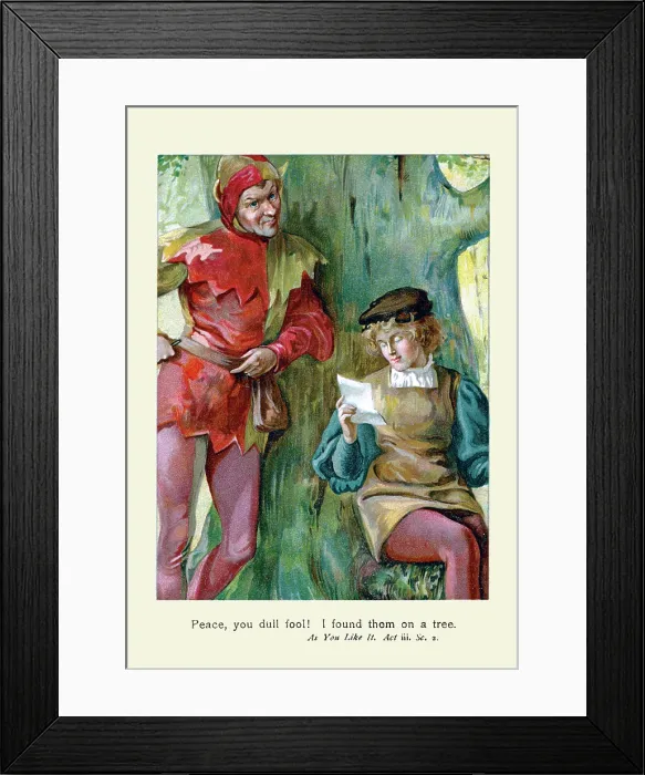 Framed Print : As You Like It, Act iii sc. 2 Framed Print : As You Like It, Act iii sc. 2