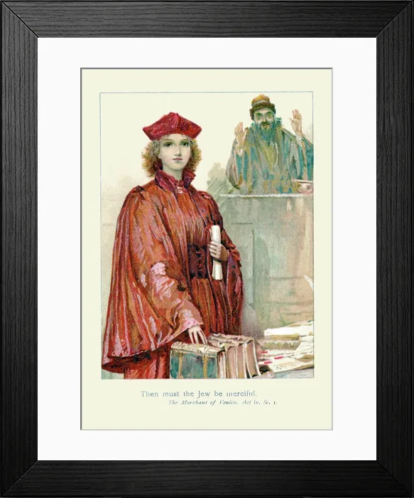 Framed Print : The Mechant of Venice, Act iv, sc. 1 Framed Print : The Mechant of Venice, Act iv, sc. 1
