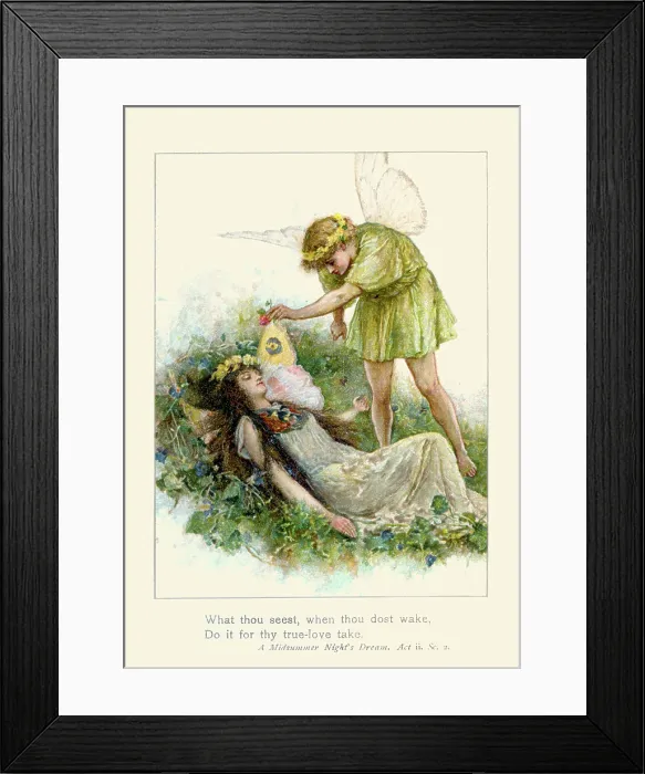 Framed Print : A Midsummers Nights Dream, Act ii, sc. 2 Framed Print : A Midsummers Nights Dream, Act ii, sc. 2