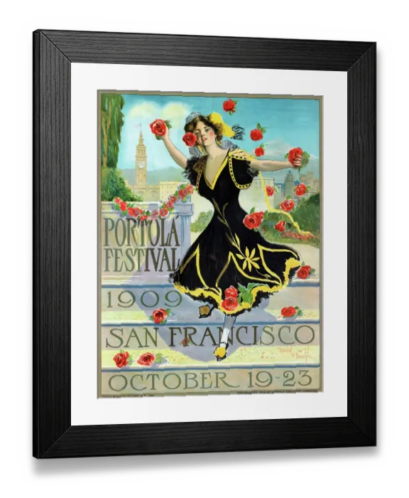 Framed Print : Portola Festival 1909, San Francisco, October 19-23 Framed Print : Portola Festival 1909, San Francisco, October 19-23