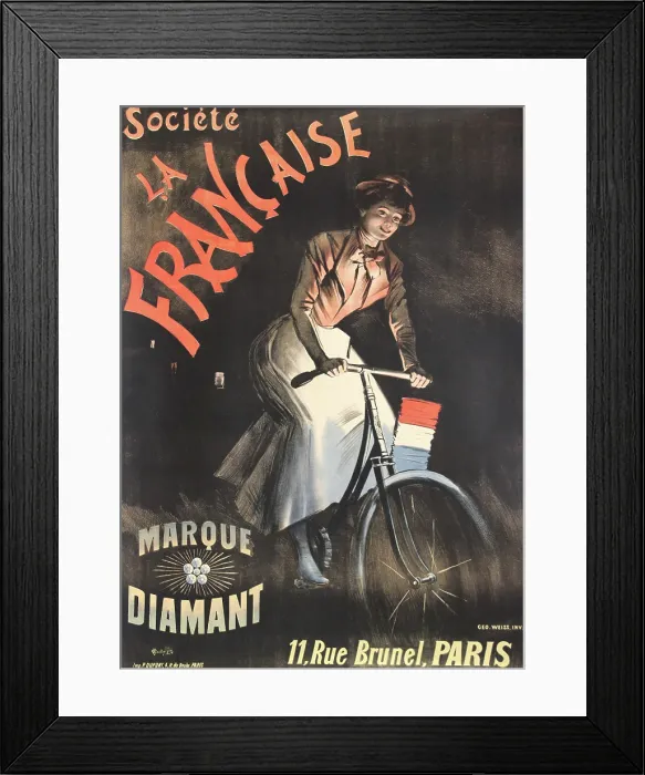 Framed Print : Société La Française Marque Diamant Framed Print : Société La Française Marque Diamant