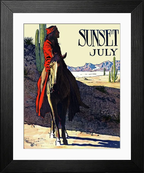 Framed Print : Sunset July Framed Print : Sunset July
