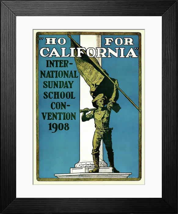 Framed Print : Ho for California Framed Print : Ho for California