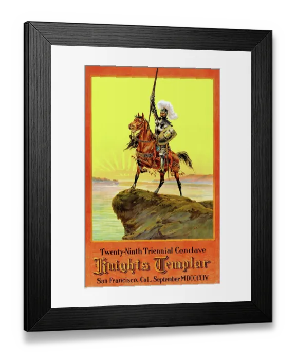 Framed Print : Twenty-ninth Triennial Conclave Knights Templar Framed Print : Twenty-ninth Triennial Conclave Knights Templar
