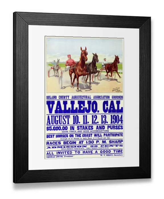 Framed Print : Solano County Agricultural Association Grounds Races Framed Print : Solano County Agricultural Association Grounds Races