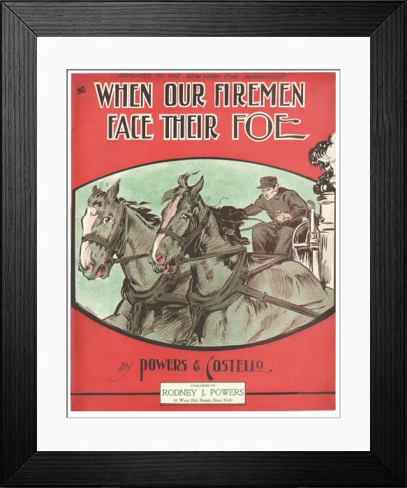Framed Print : When our fireman face their foe Framed Print : When our fireman face their foe