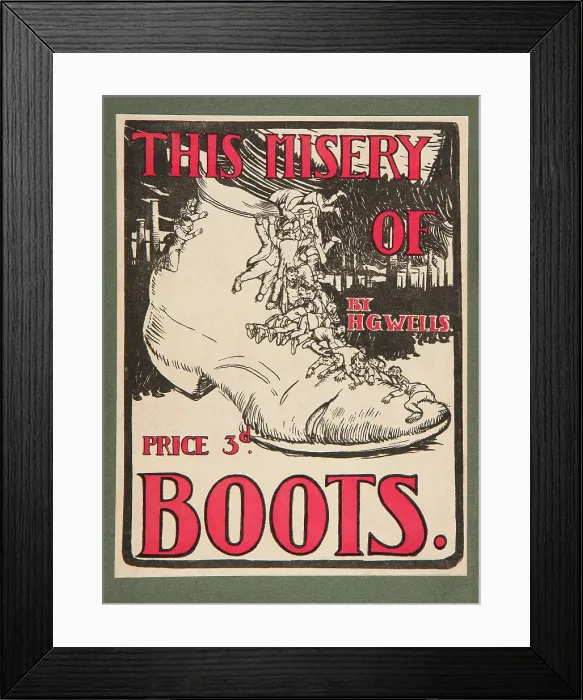 Framed Print : The Misery of Boots