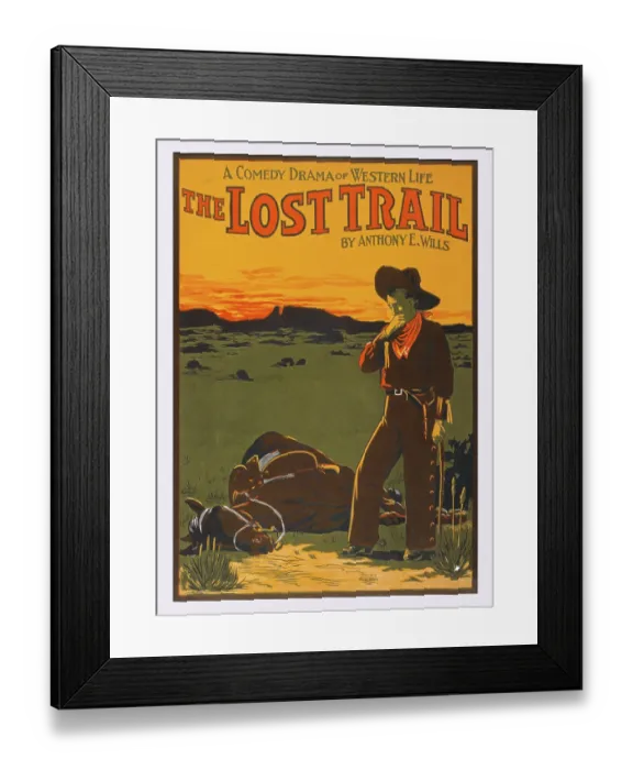 Framed Print : The Lost Trail
