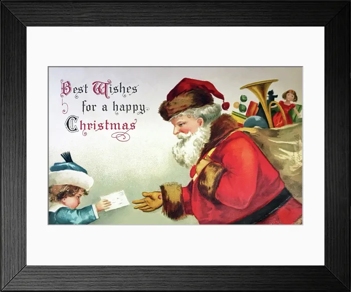 Framed Print : Best Wishes for a Happy Christmas Framed Print : Best Wishes for a Happy Christmas