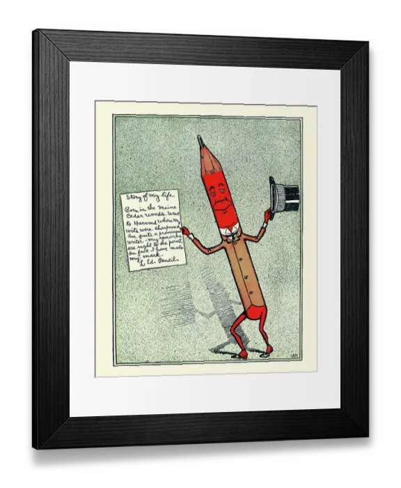 Framed Print : Mr. Pencil's Humble Start Framed Print : Mr. Pencil's Humble Start