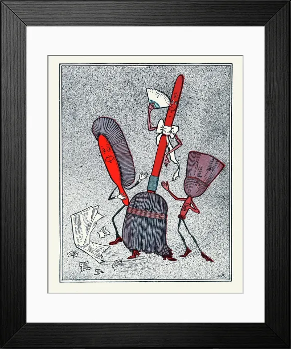 Framed Print : Miss Broom's Hit Framed Print : Miss Broom's Hit