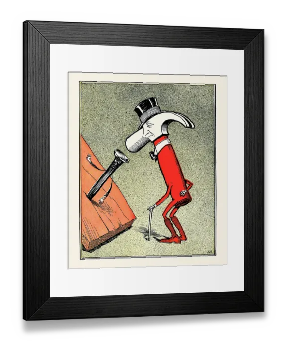 Framed Print : Obliging Mr. Hammer Framed Print : Obliging Mr. Hammer
