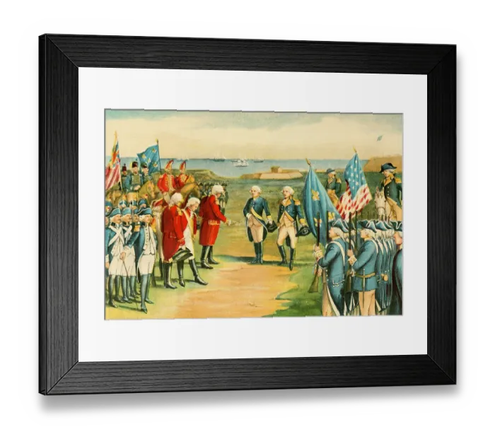 Framed Print : Surrender at Yorktown Framed Print : Surrender at Yorktown