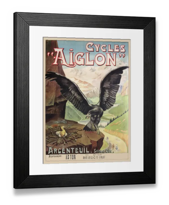 Framed Print : Cycles Aiglon Framed Print : Cycles Aiglon