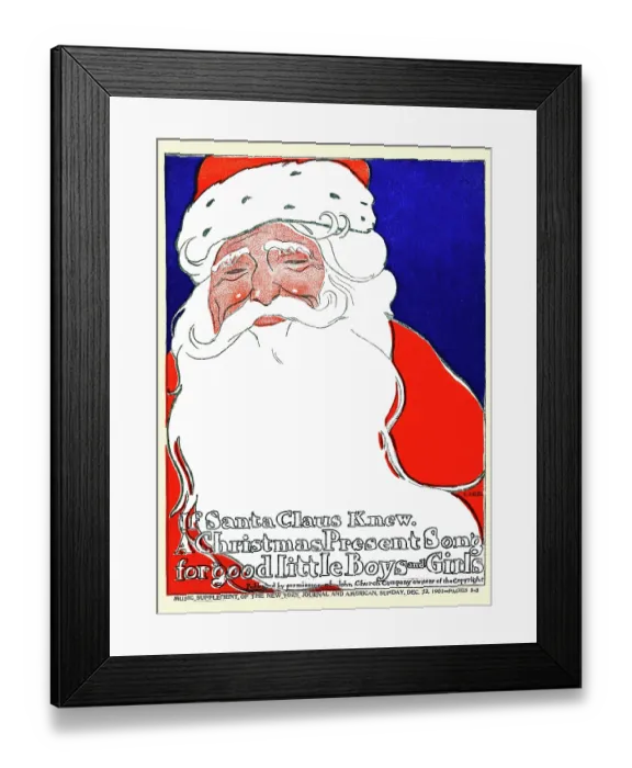 Framed Print : If Santa Claus Knew Framed Print : If Santa Claus Knew