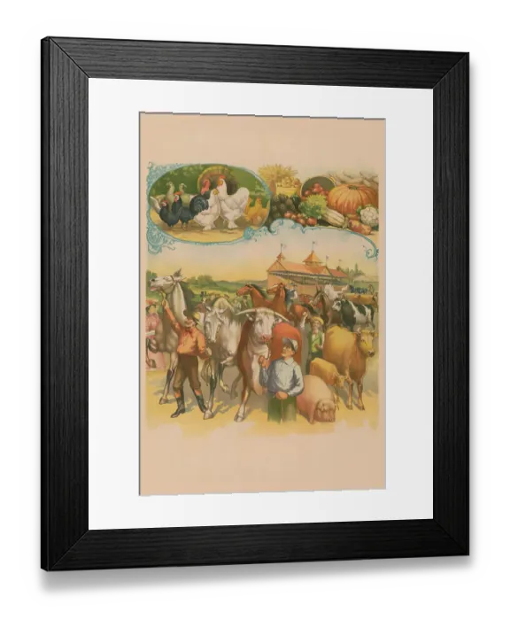 Framed Print : Stock Stock Farm Show Poster Framed Print : Stock Stock Farm Show Poster