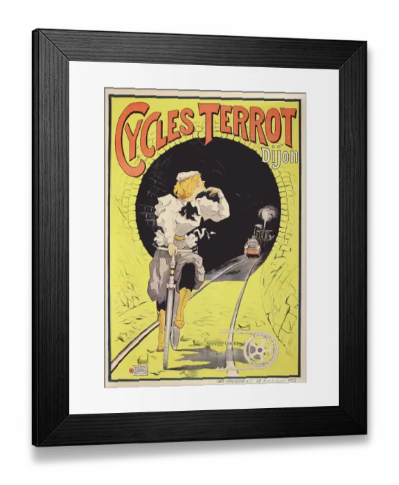 Framed Print : Cycles Terrot Dijon Framed Print : Cycles Terrot Dijon