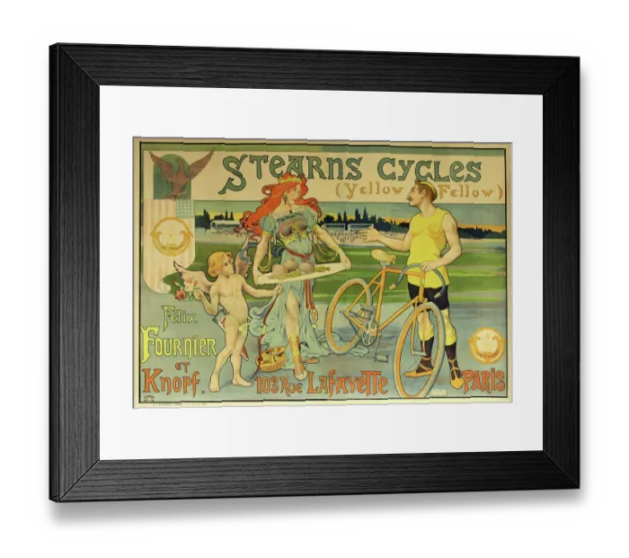 Framed Print : Stearns Cycles Framed Print : Stearns Cycles