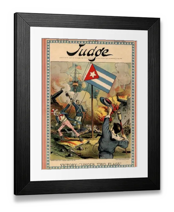 Framed Print : Victory 'Under Two Flags Framed Print : Victory 'Under Two Flags