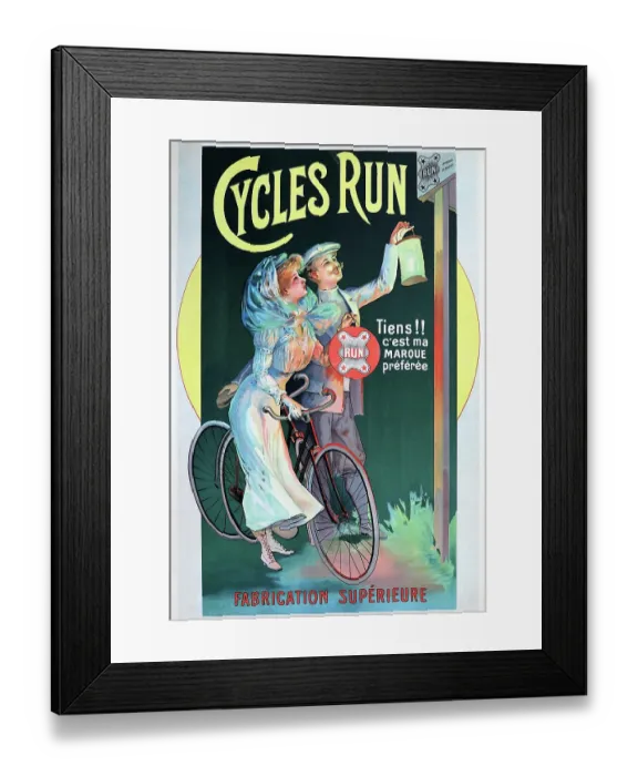 Framed Print : Cycles Run Tiens !! Framed Print : Cycles Run Tiens !!