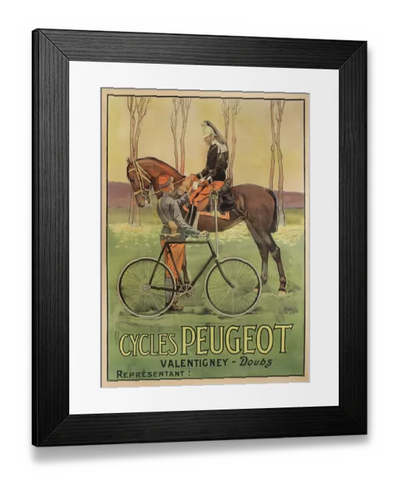 Framed Print : Cycles Peugeot Valentigney - Doubs Framed Print : Cycles Peugeot Valentigney - Doubs