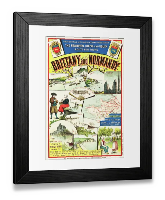 Framed Print : Brittany and Normandy Framed Print : Brittany and Normandy