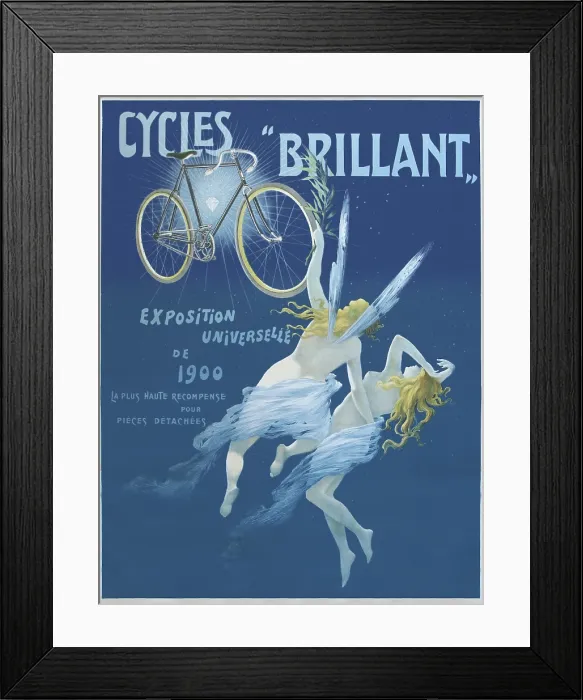 Framed Print : Cycles Brillant - Exposition Universelle De 1900 Framed Print : Cycles Brillant - Exposition Universelle De 1900