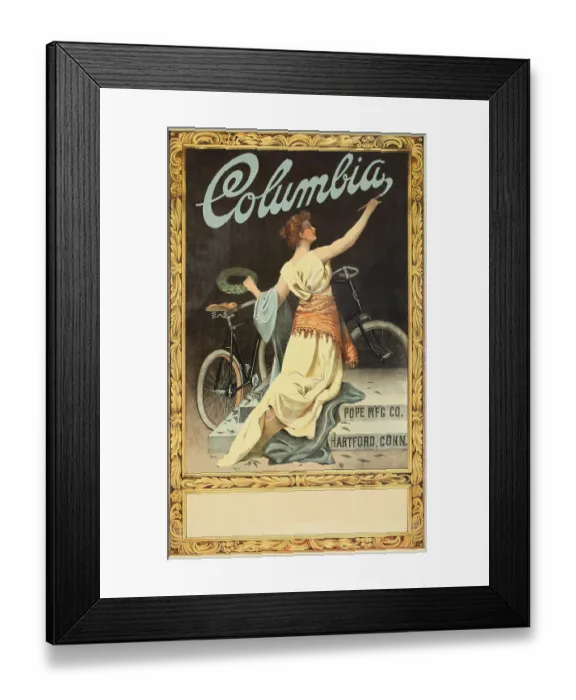 Framed Print : Columbia. COLUMBIA. Columbia Pope MFG Co Framed Print : Columbia. COLUMBIA. Columbia Pope MFG Co