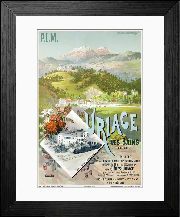 Framed Print : PLM - Uriages Les Bains (Isere) Framed Print : PLM - Uriages Les Bains (Isere)