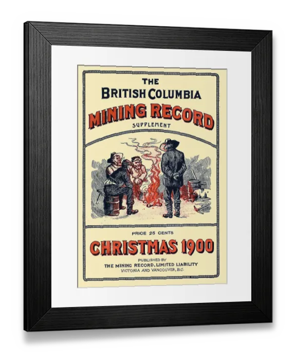 Framed Print : The British Columbia Mining Record supplement Framed Print : The British Columbia Mining Record supplement