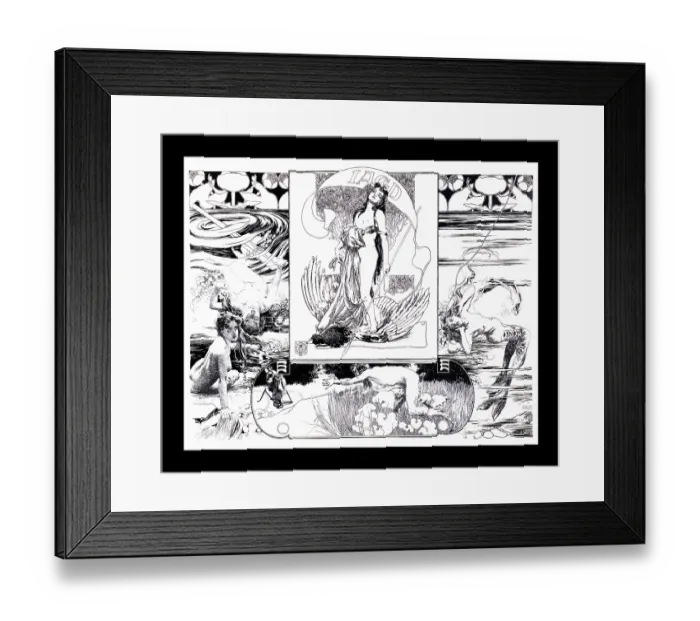 Framed Print : Gerlach's allegories Framed Print : Gerlach's allegories