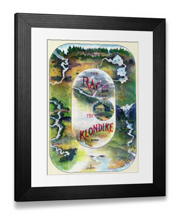 Framed Print : The race to the Klondike Framed Print : The race to the Klondike