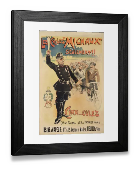 Framed Print : Cycles Michaux