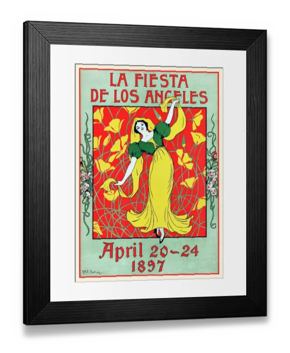 Framed Print : La Fiesta de Los Angeles April 20-24 1897 Framed Print : La Fiesta de Los Angeles April 20-24 1897