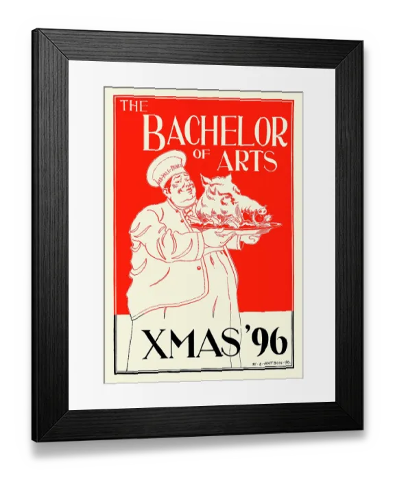 Framed Print : The Bachelor of Arts Xmas 96 Framed Print : The Bachelor of Arts Xmas 96