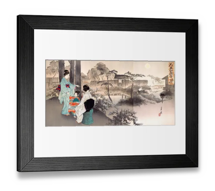 Framed Print : Bush Clover at Ryūganji Temple, Kameido Framed Print : Bush Clover at Ryūganji Temple, Kameido