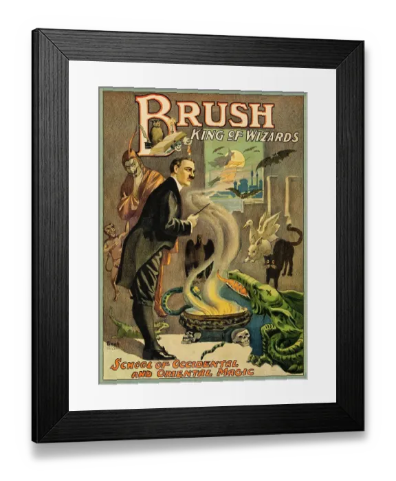 Framed Print : Brush King of Wizards Framed Print : Brush King of Wizards