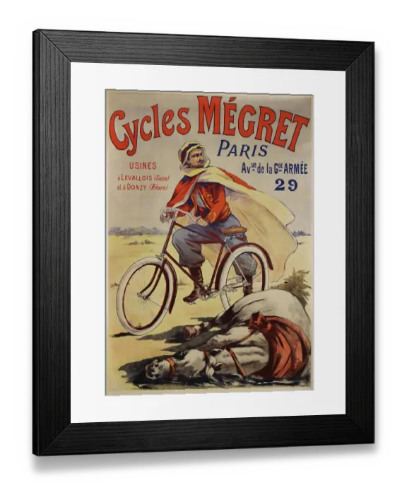 Framed Print : Cycles Mégret Framed Print : Cycles Mégret