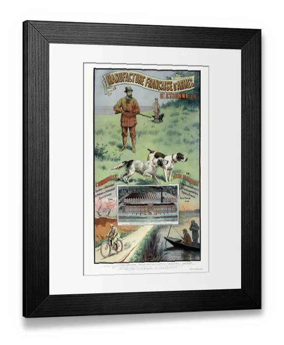 Framed Print : Manufacture Française D'Armes Framed Print : Manufacture Française D'Armes
