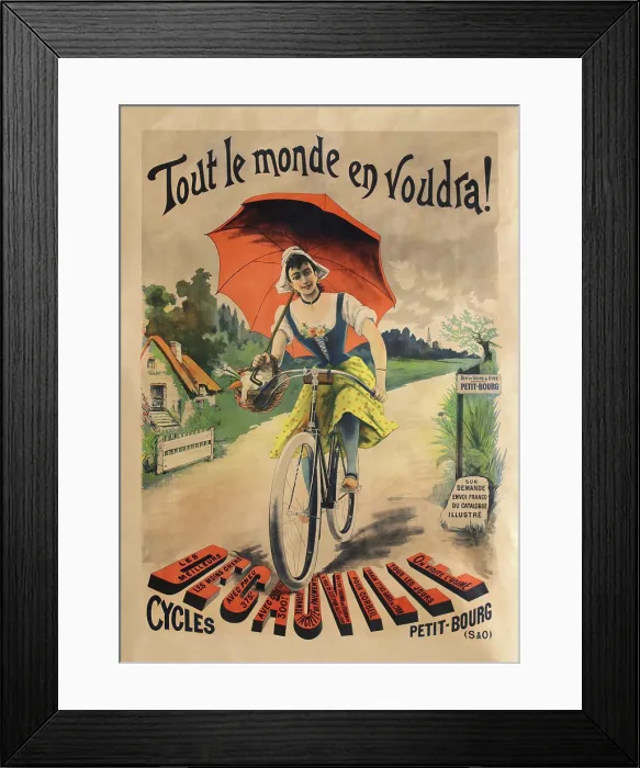 Framed Print : Decauville Cycles Framed Print : Decauville Cycles