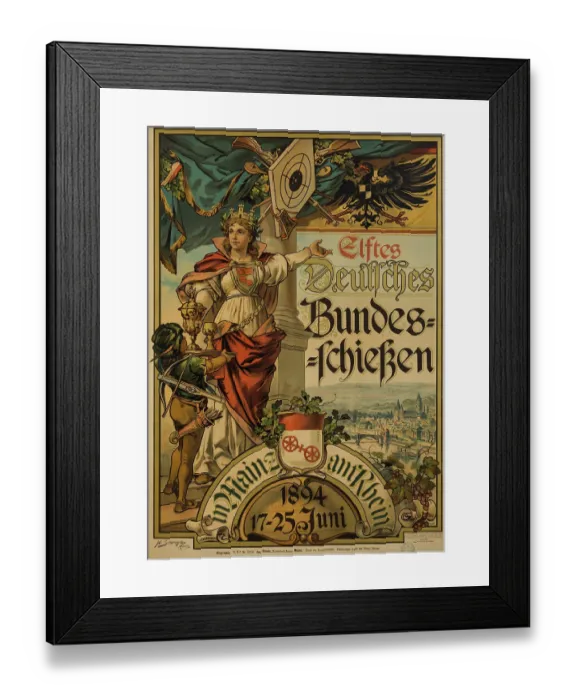 Framed Print : 11th Schutzenfest Mainz von Rhein Framed Print : 11th Schutzenfest Mainz von Rhein
