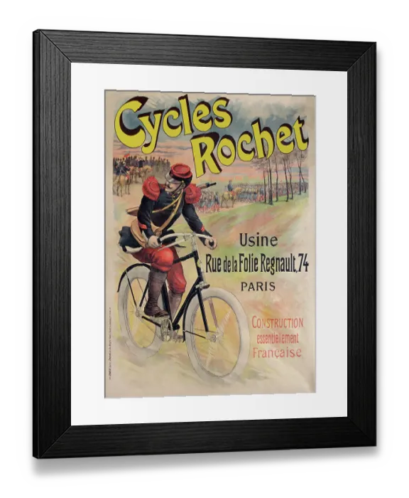 Framed Print : Cycles Rochet - Construction essentiellement Française Framed Print : Cycles Rochet - Construction essentiellement Française