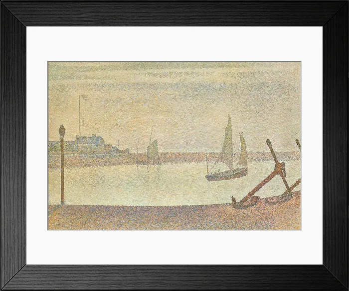 Framed Print : The Channel at Gravelines in the Evening