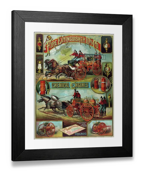 Framed Print : Fire Extinguisher Manufacturing Company Framed Print : Fire Extinguisher Manufacturing Company