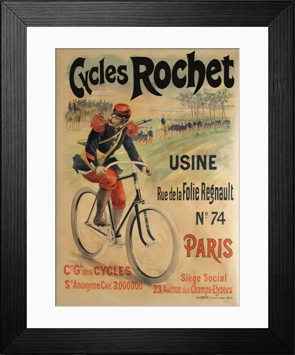 Framed Print : Cycles Rochet Usine Framed Print : Cycles Rochet Usine