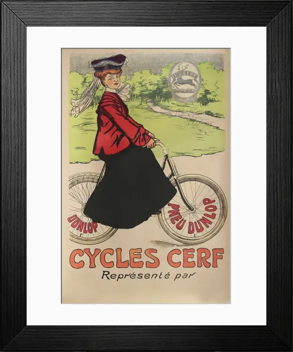 Framed Print : Cycles Cerf Représenté Par Framed Print : Cycles Cerf Représenté Par