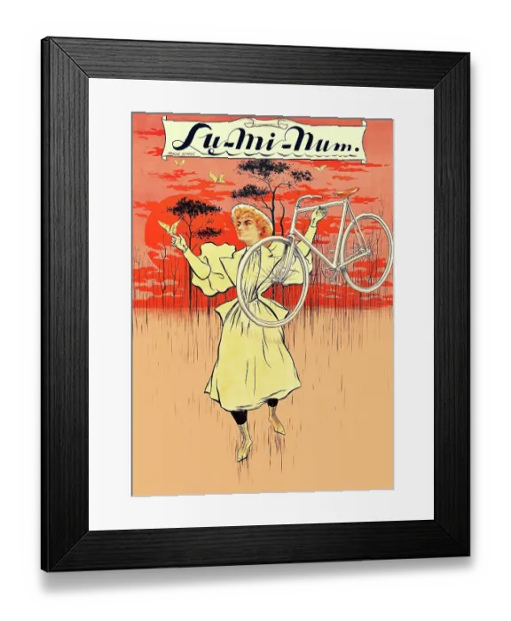 Framed Print : Lu-Mi-Num Bicycle Framed Print : Lu-Mi-Num Bicycle