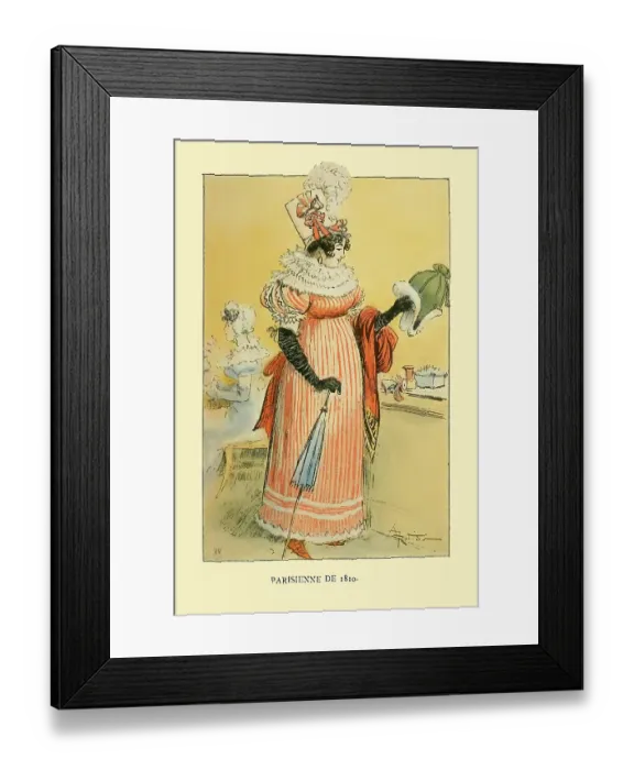 Framed Print : Parisiennes de 1810 Framed Print : Parisiennes de 1810